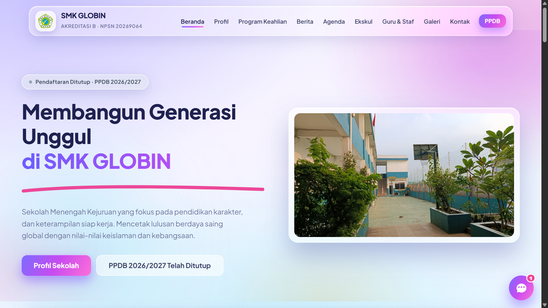 Website SMK GLOBIN